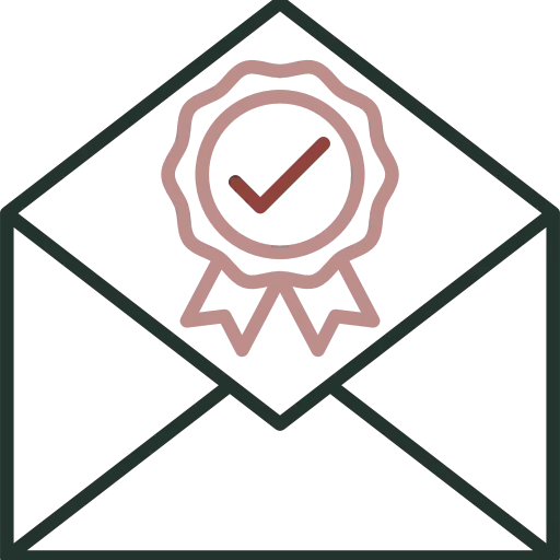 Illustration of Ribbon in an Envelope to Illustrate Gentle Treatment at One Eleven Dental